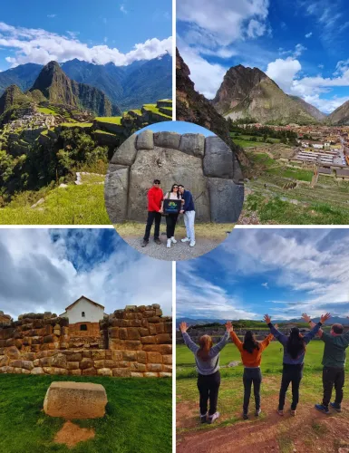 Turista-posando-para-foto-en-Machu Picchu | Mandalas Peru Travel